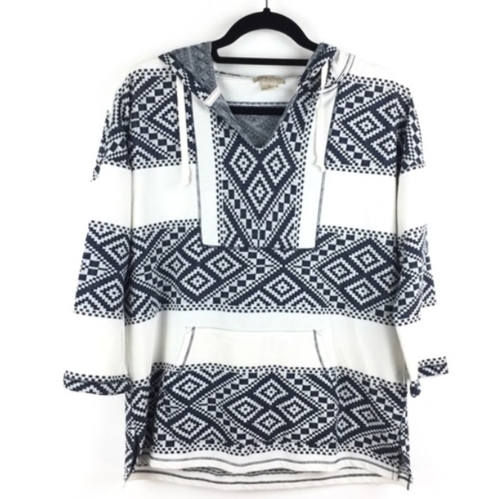 Lucky Brand sweatshirt blue tribal